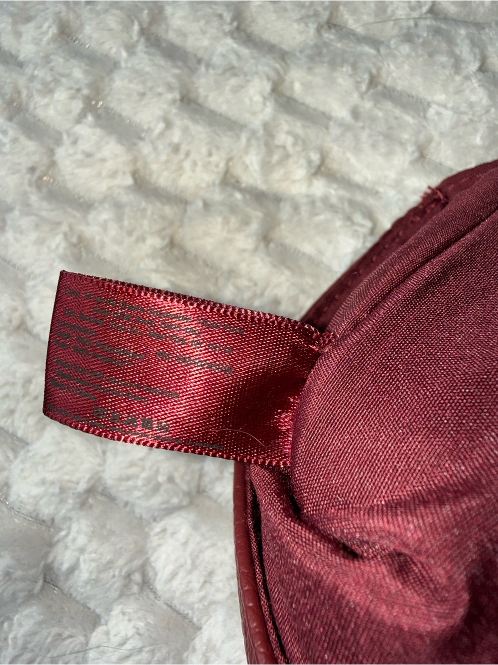 Chloé Parfums Burgundy Pebbled Leather Buckle Wallet - Picture 8 of 11